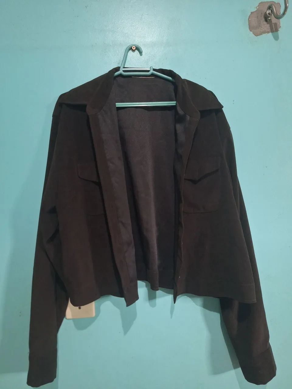 Casaco Cropped marrom