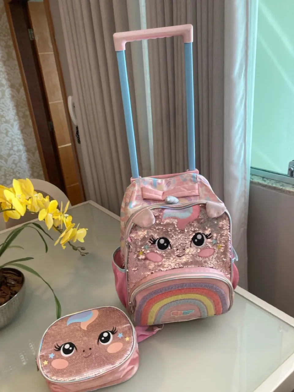 Mochila e lancheira infantil feminina desapego