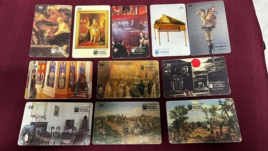 11 Cartões Telefônicos Série Museu  
