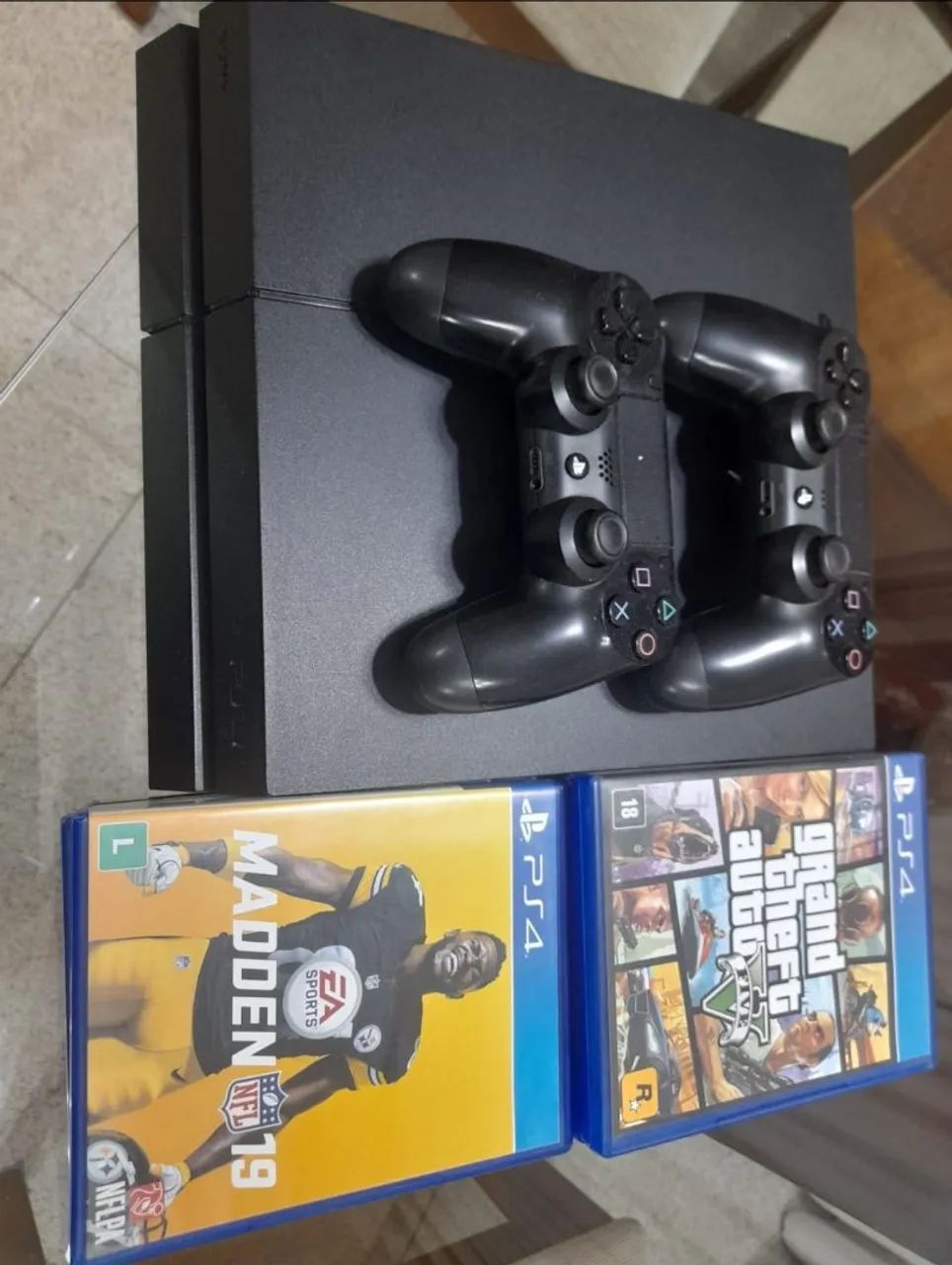 Ps4 normal + 2 controles originais + jogos - Foto 6