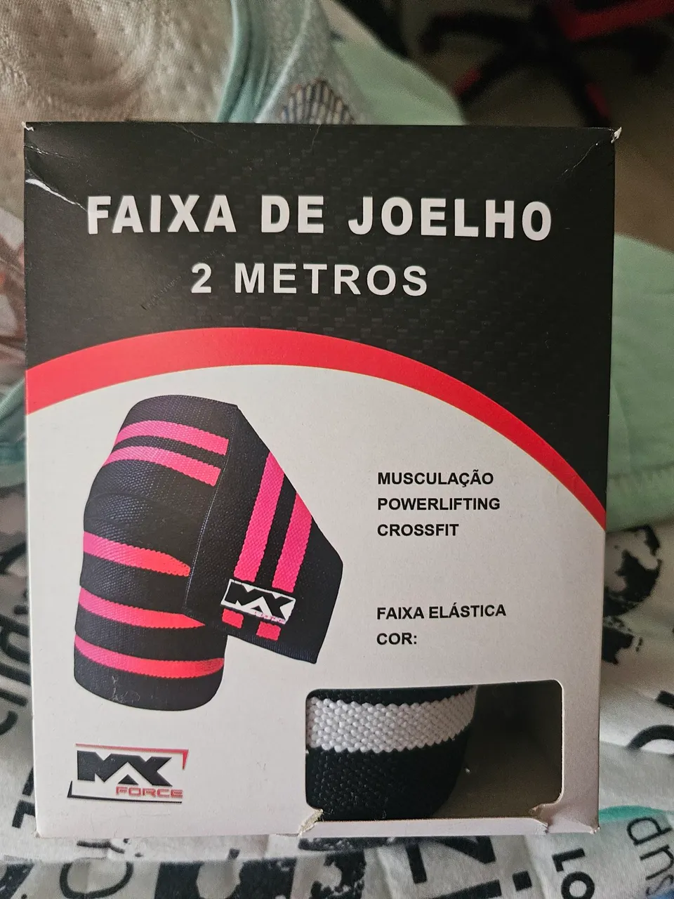 Faixa de Joelho 2 Metros - Musculação, Powerlifting e Crossfit