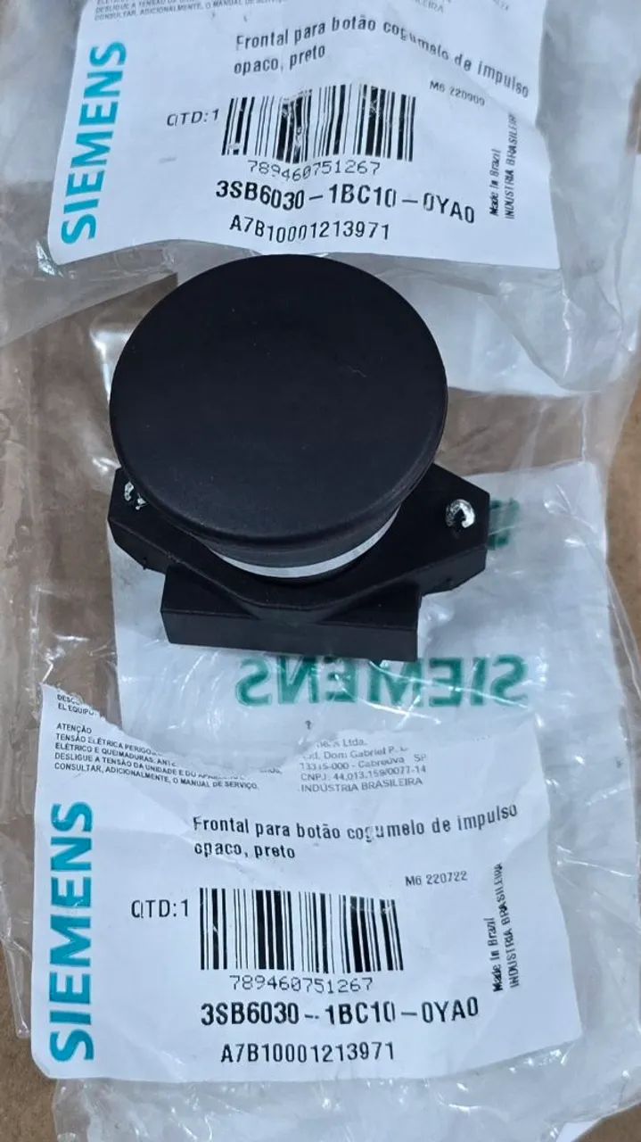 Botao cogumelo impulso preto Siemens