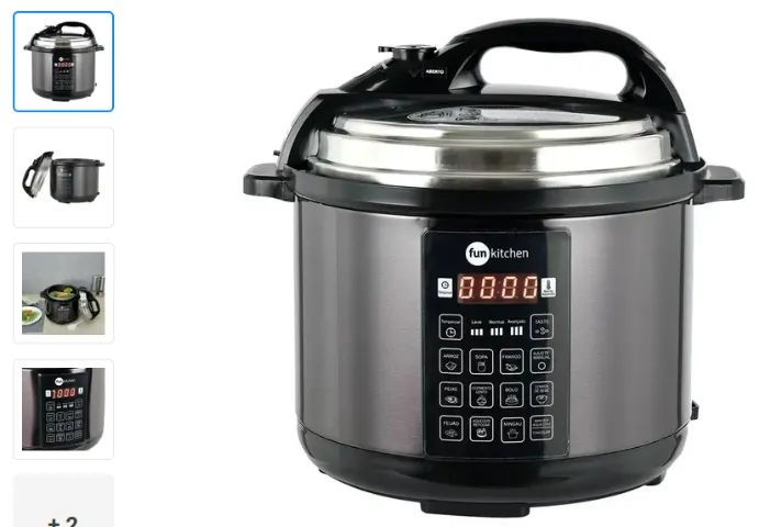 NOVA panela pressão elétrica fun kitchen 5L cor grafite 127V