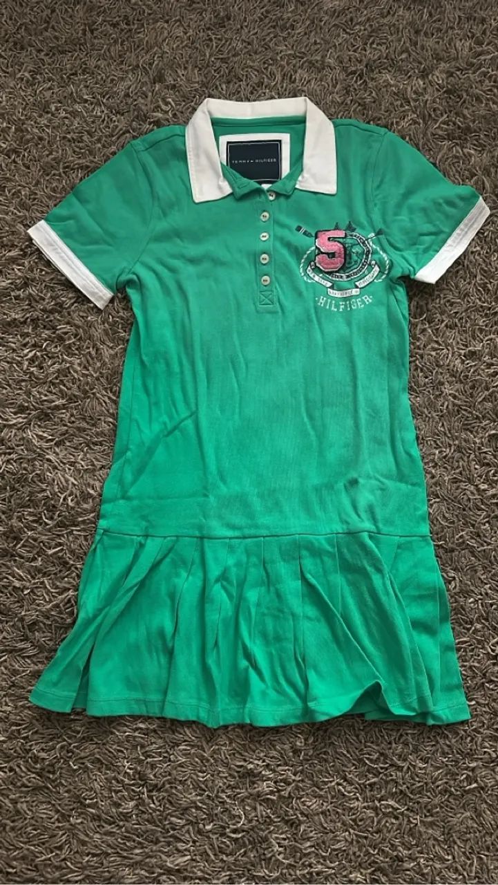 Vestido Polo Tommy Hilfiger Verde 16