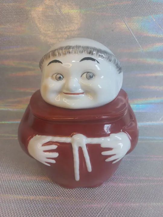 Biscoiteira porcelana frade