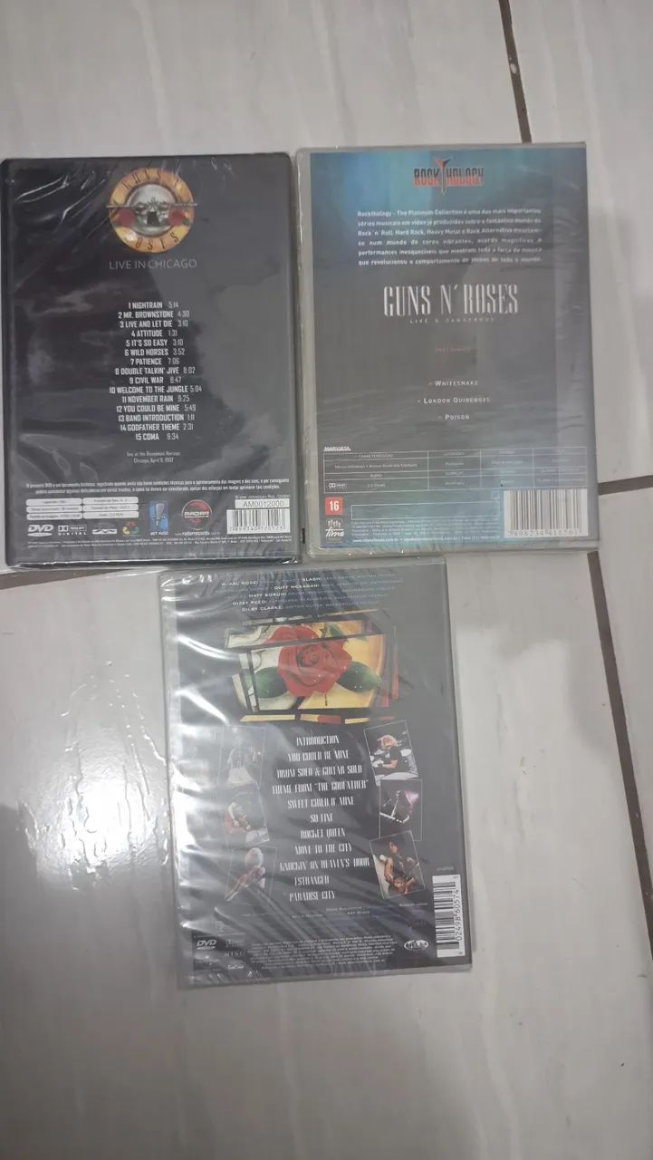 Coleção Guns N' Roses - DVDs Lacrados - Foto 2