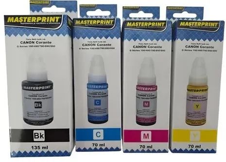 Kit 4 Tintas Gi190 Para Canon G1900 G3111 G3102 G3010 Gi-190