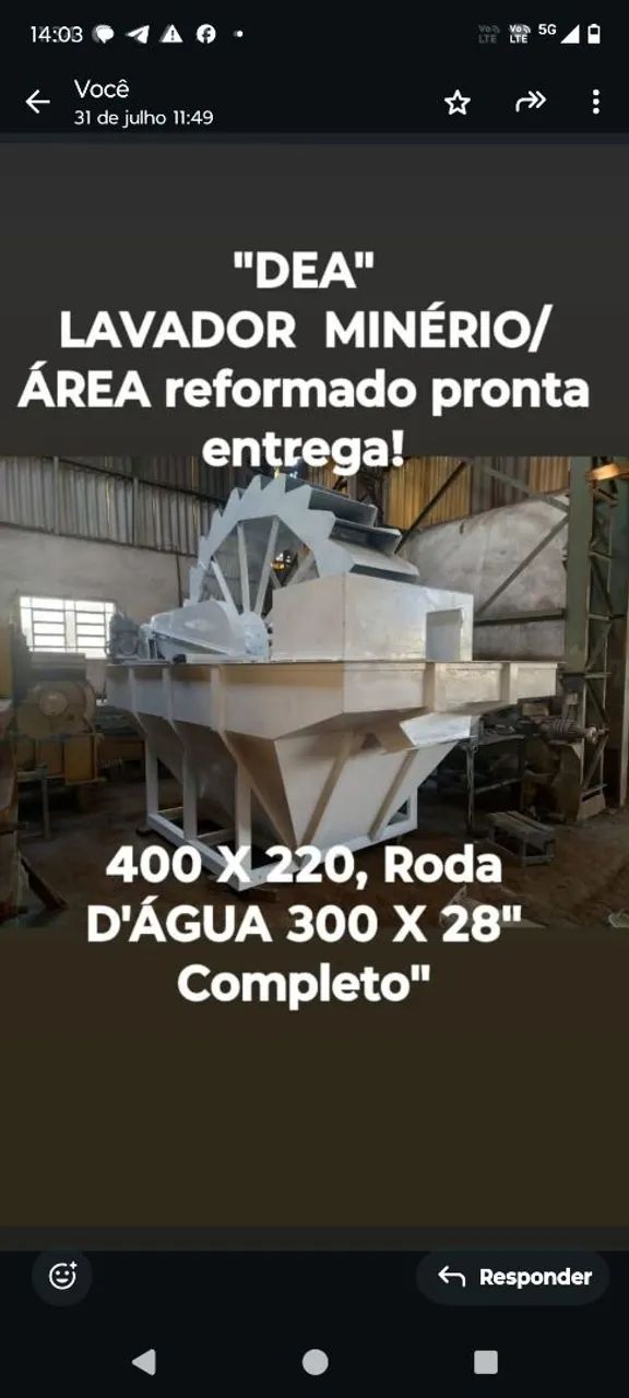 LAVADOR MINÉRIO/AREIA