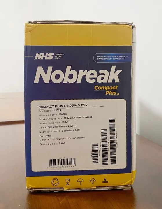 Nobreak NHS Compact Plus 4 1400VA Ent. Bivolt - Novo - Na Caixa - Foto 6