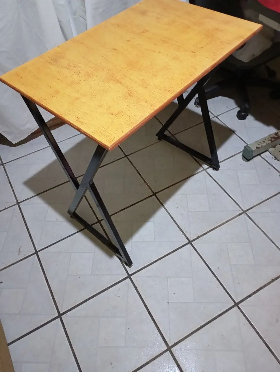 Pé mesa\suporte prateleira industrial K em aço - Foto 3