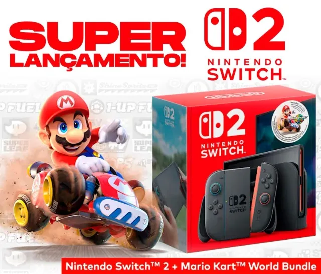 Nintendo Switch 2 à venda - Novo, lacrado, desempenho avançado e jogos incríveis