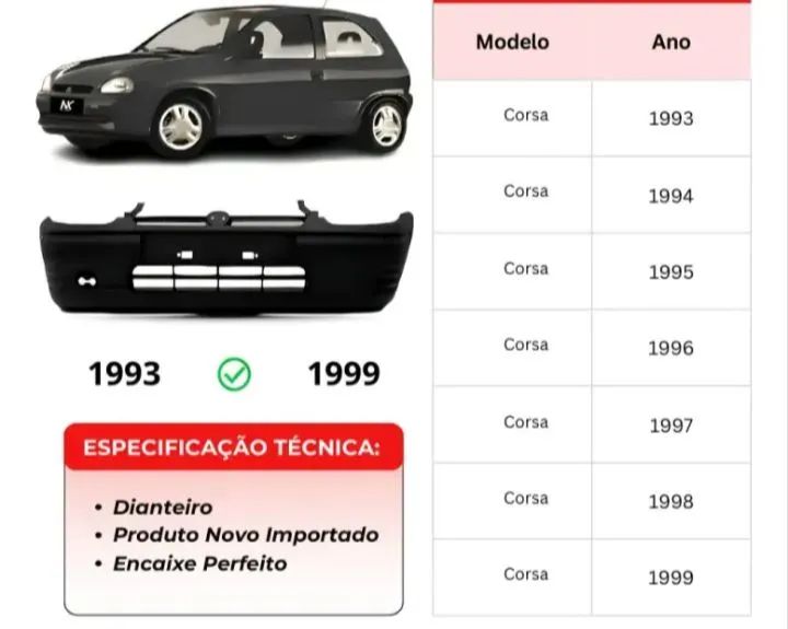para-choque dianteiro e acabamento 