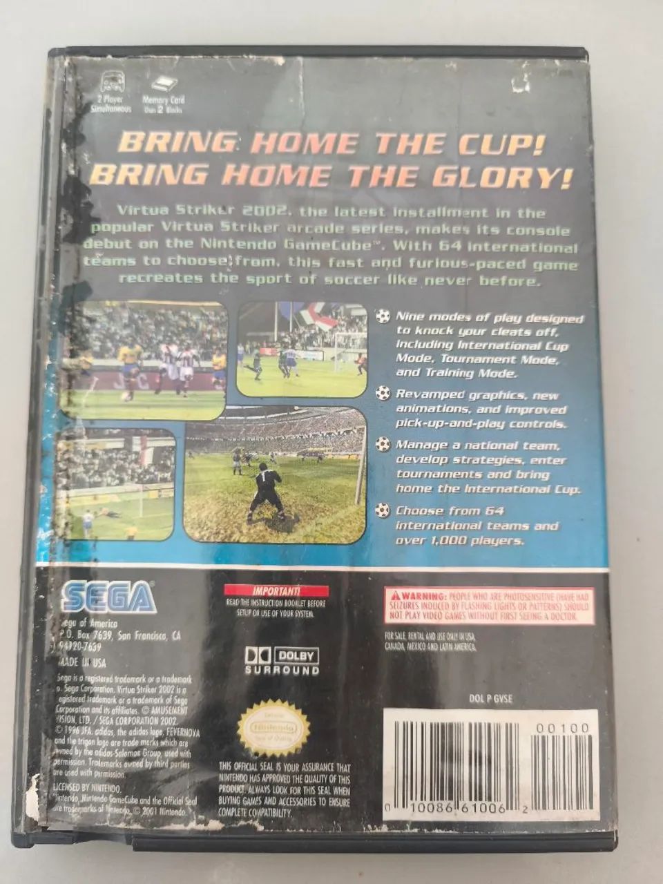 Virtua Striker 2002 GameCube Original  - Foto 2