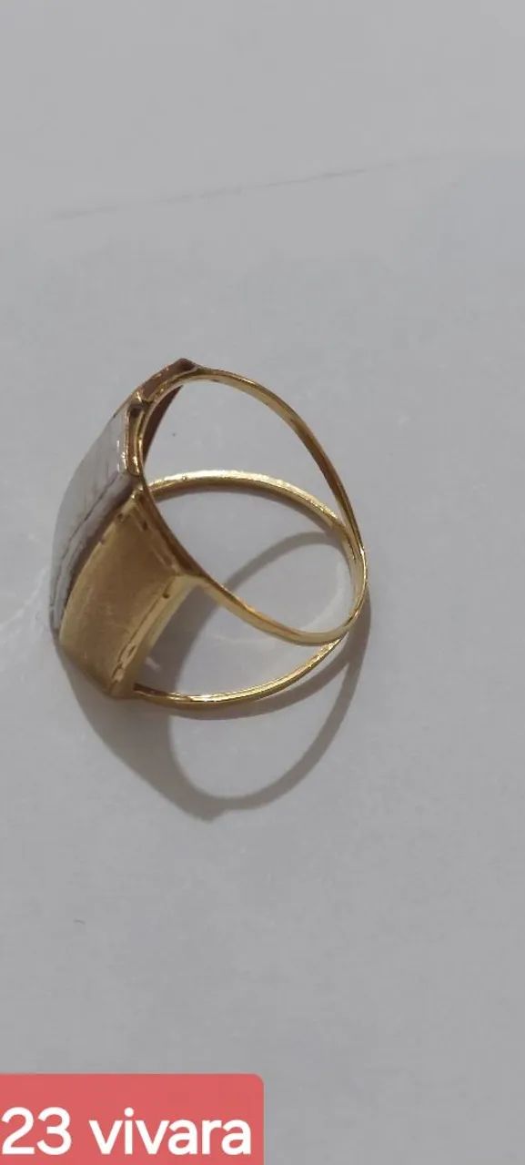 Anel em ouro amarelo vivara argola  - Foto 2