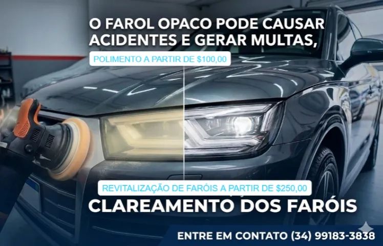 Polimento de Farol Uberlandia