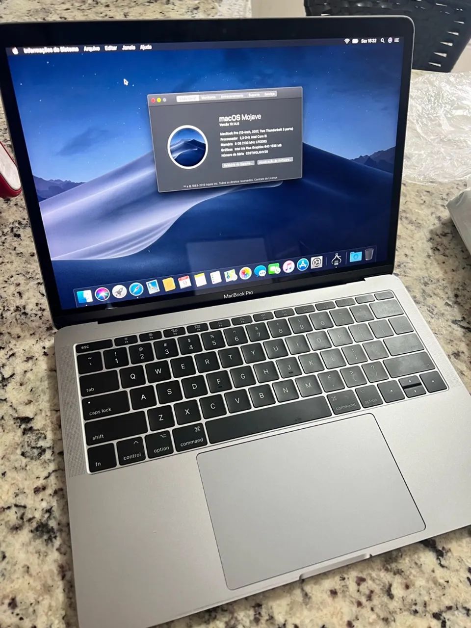 Apple MacBook Pro 13-Inch 2017 Intel i5 2.3GHz 8GB RAM 250GB SSD