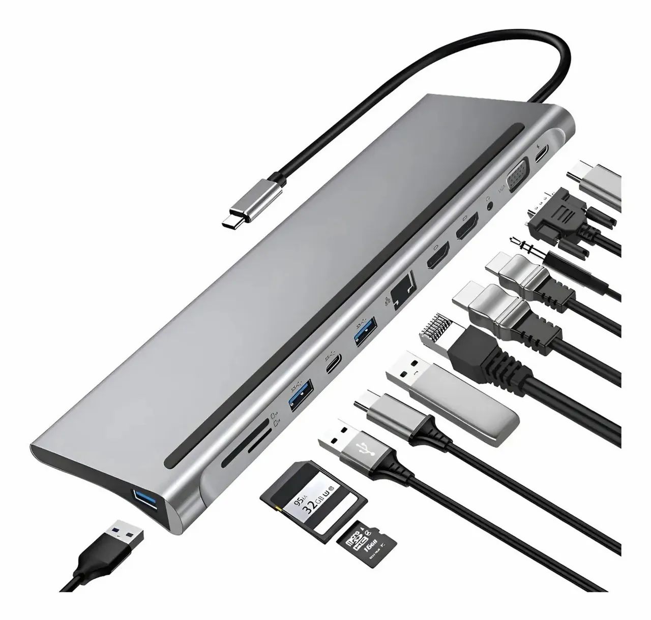 Dockstation Hub 12 em 1 USB C 4K para Macbook - Foto 5
