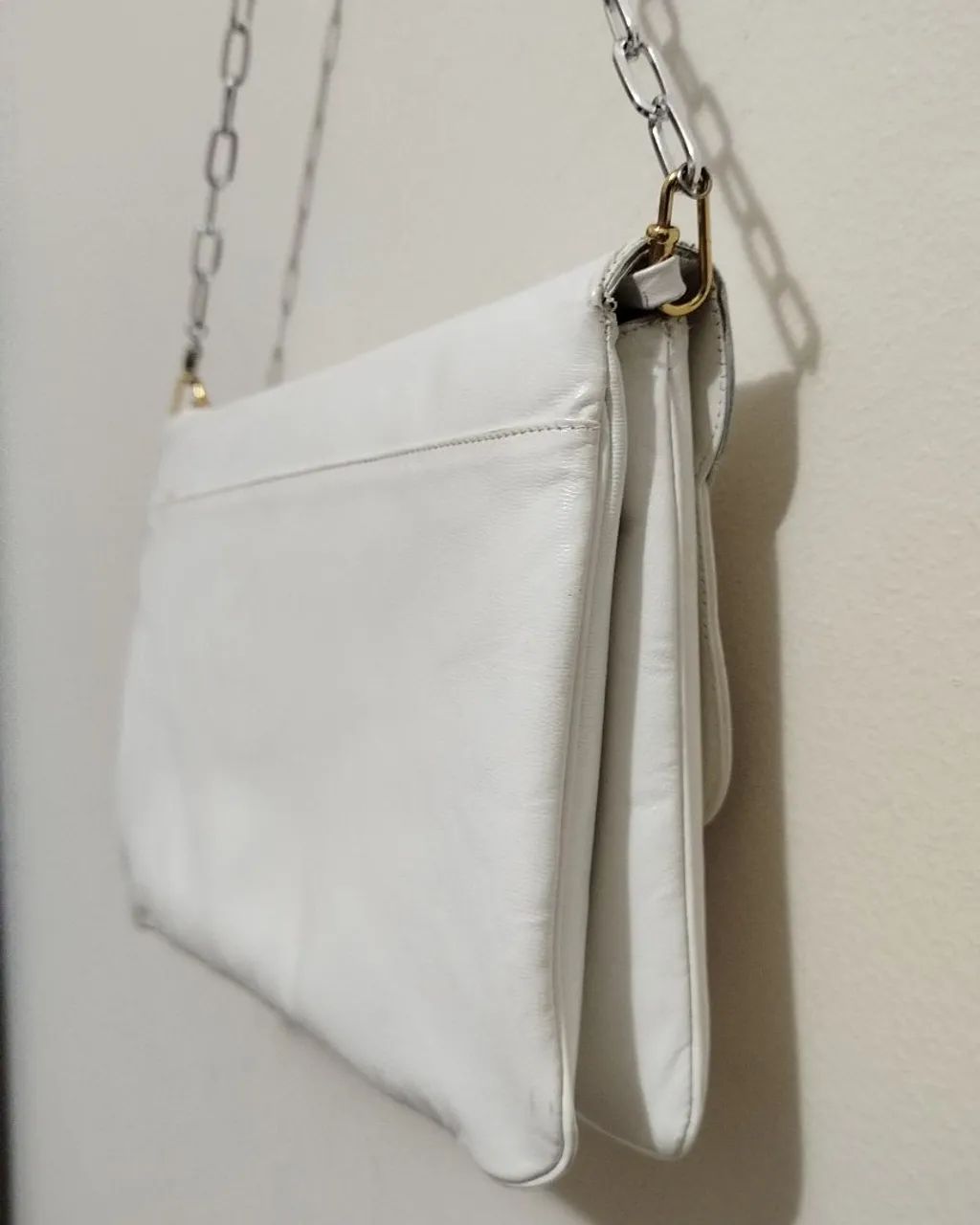 bolsa clutch branca couro legítimo dior - Foto 5