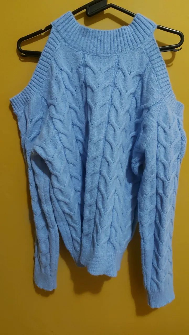 Blusa lã leve trabalhada - Foto 4