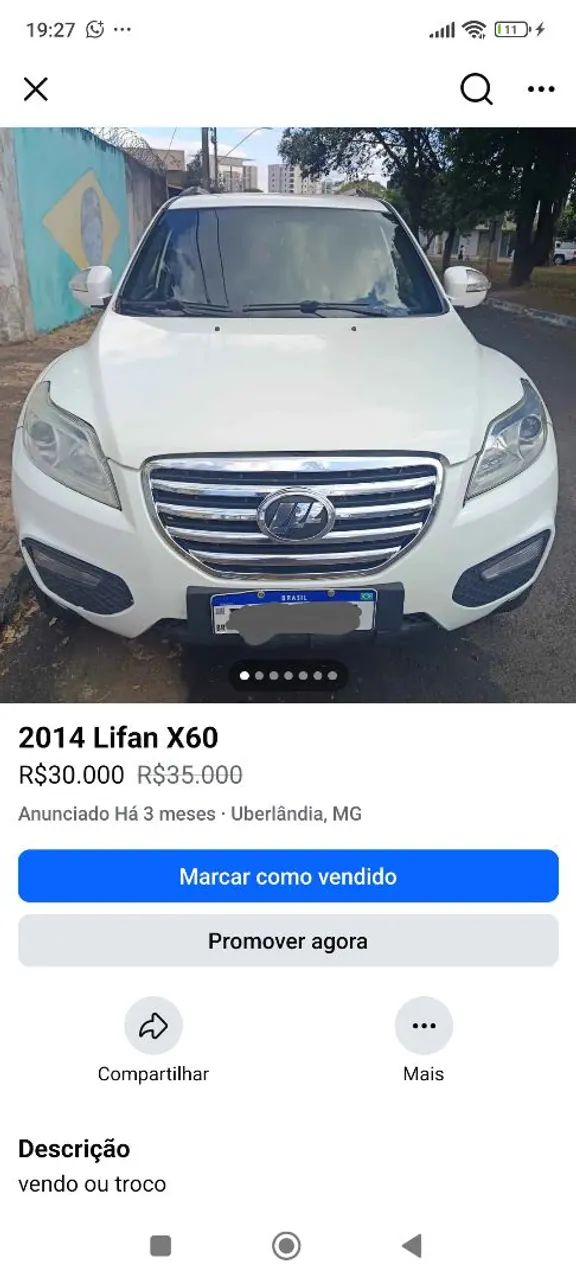 Lifan X60 1.8 16V 128CV 5P MEC. 2015