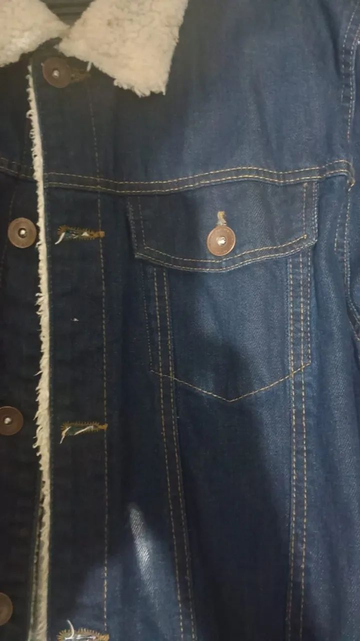 Jaqueta Jeans Golã de Lã - Foto 4