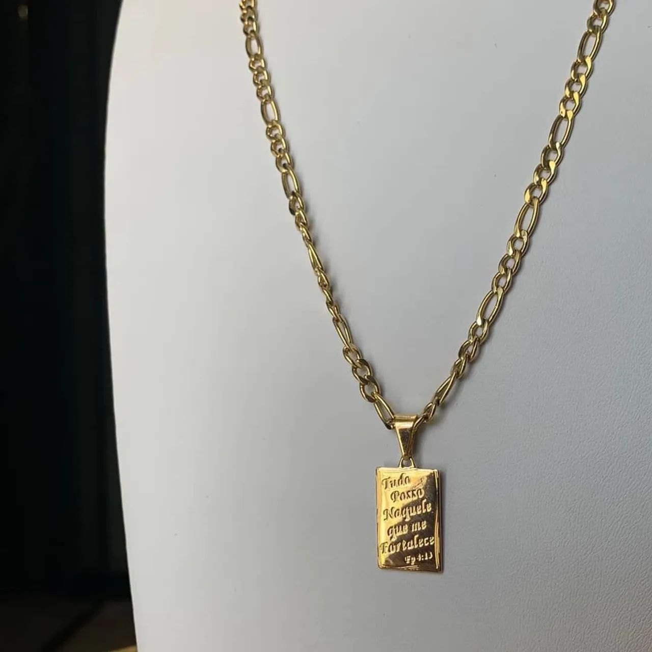 CORRENTES MASCULINAS BANHADAS A OURO 18K - Foto 3