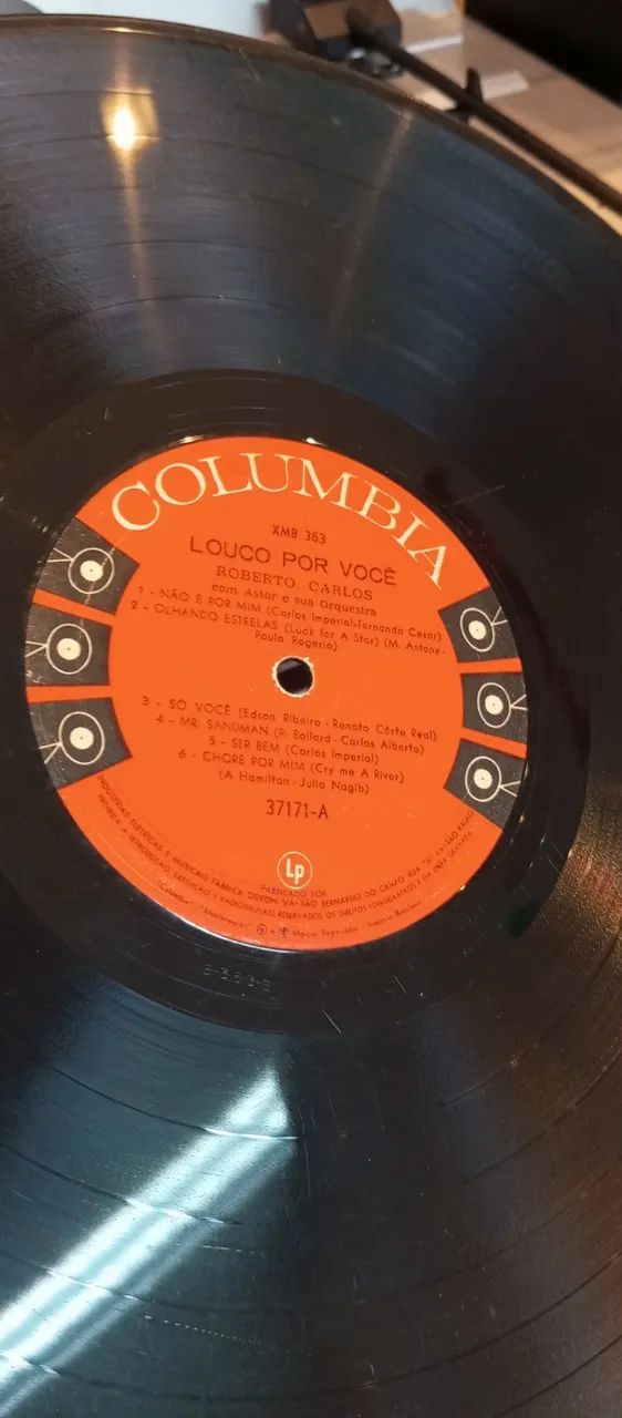 Lp Vinil Roberto Carlos Louco Por Você Sem Capa 