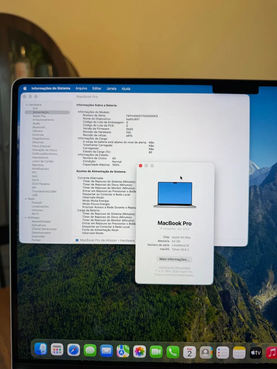 MacBook Pro M3 Max 64GB 1TB GPU 40 núcleos 100 % bateria  - Foto 5