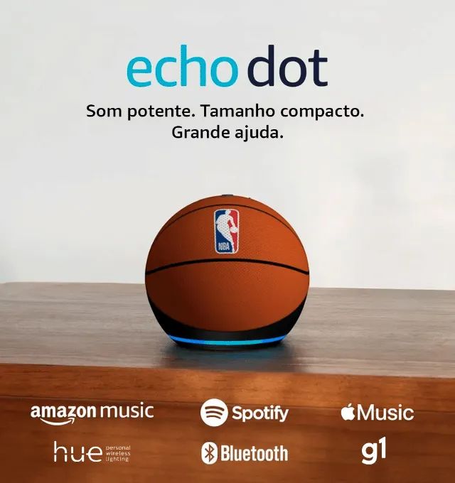 Amazon Echo Dot 5th Gen. Edição-limitada Oficial NBA - Foto 2