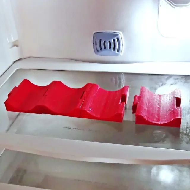 Organizador modular de geladeira para latas e garrafas kit com 4 unidades - Foto 5