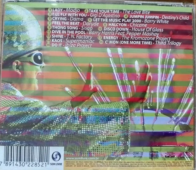 Cd Summer Tronic by DJ Zé Pedro - Som Livre - Ano 2000 - CDs, DVDs