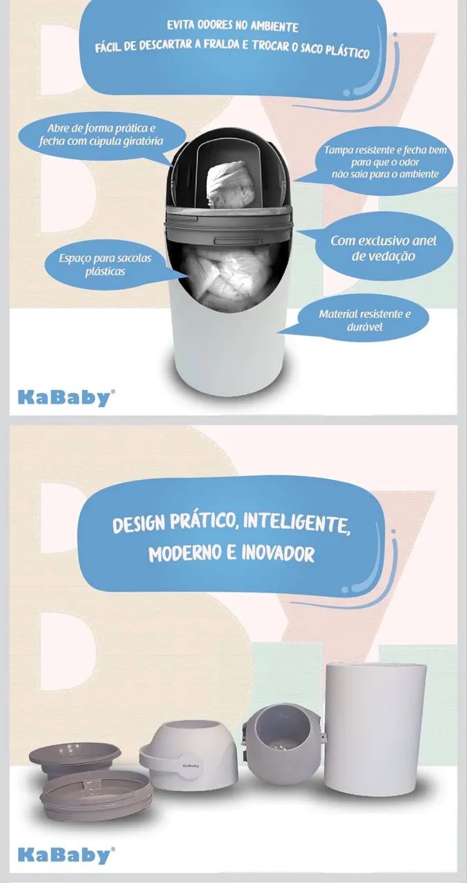 Lixeira Anti Odor Kababy  - Foto 3