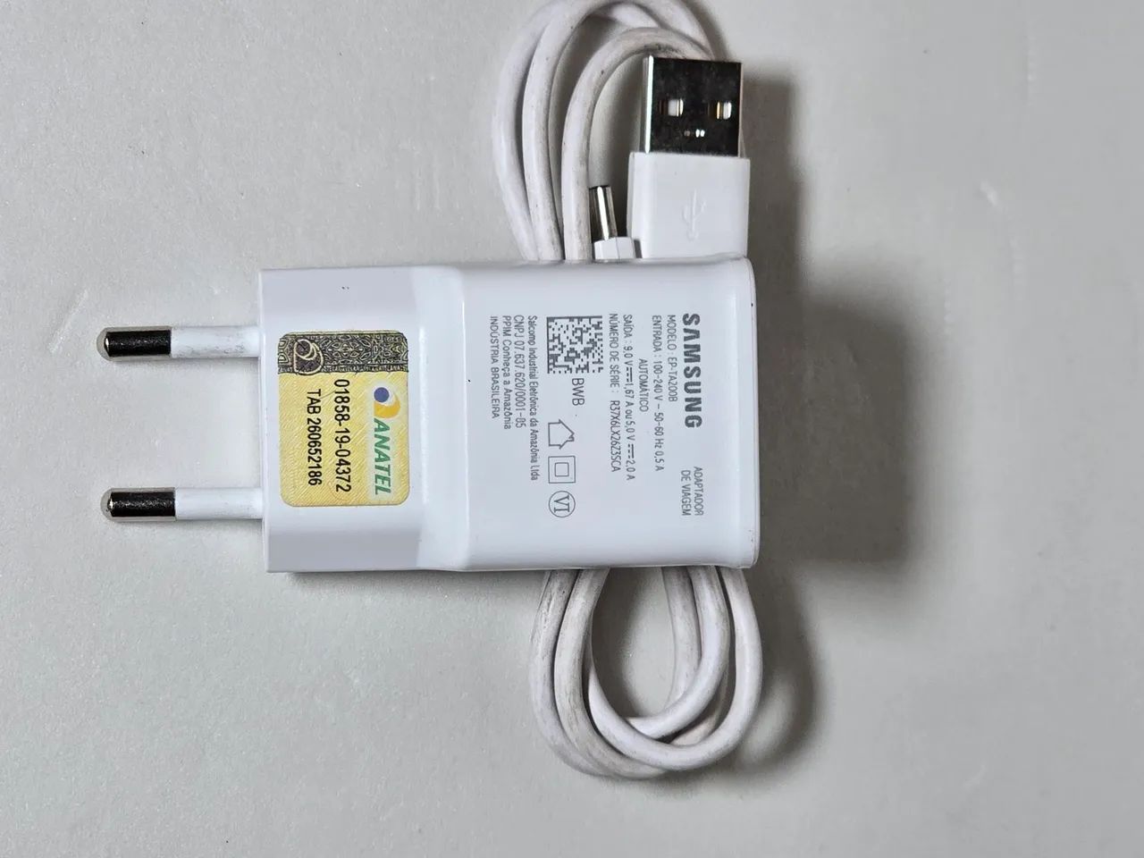 Carregador Samsung tipo C , 15 watts , original 