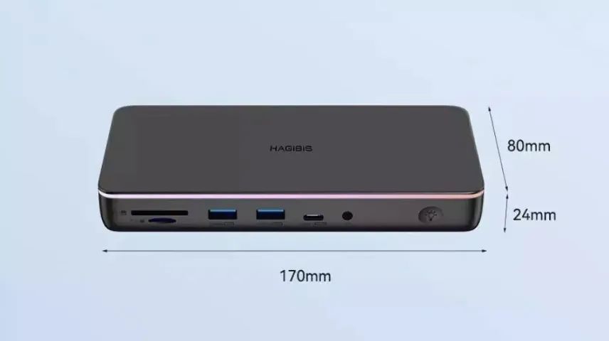 Docking Station Usb C Displaylink 13 Em 1 - Hagibis - Foto 3