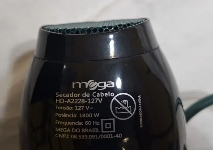 Secador de Cabelos Mega Basic Turbo 110 V - Foto 6