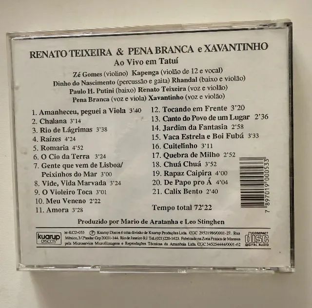 CD Renato Teixeira, Pena Branca e Xavantinho  - Foto 2
