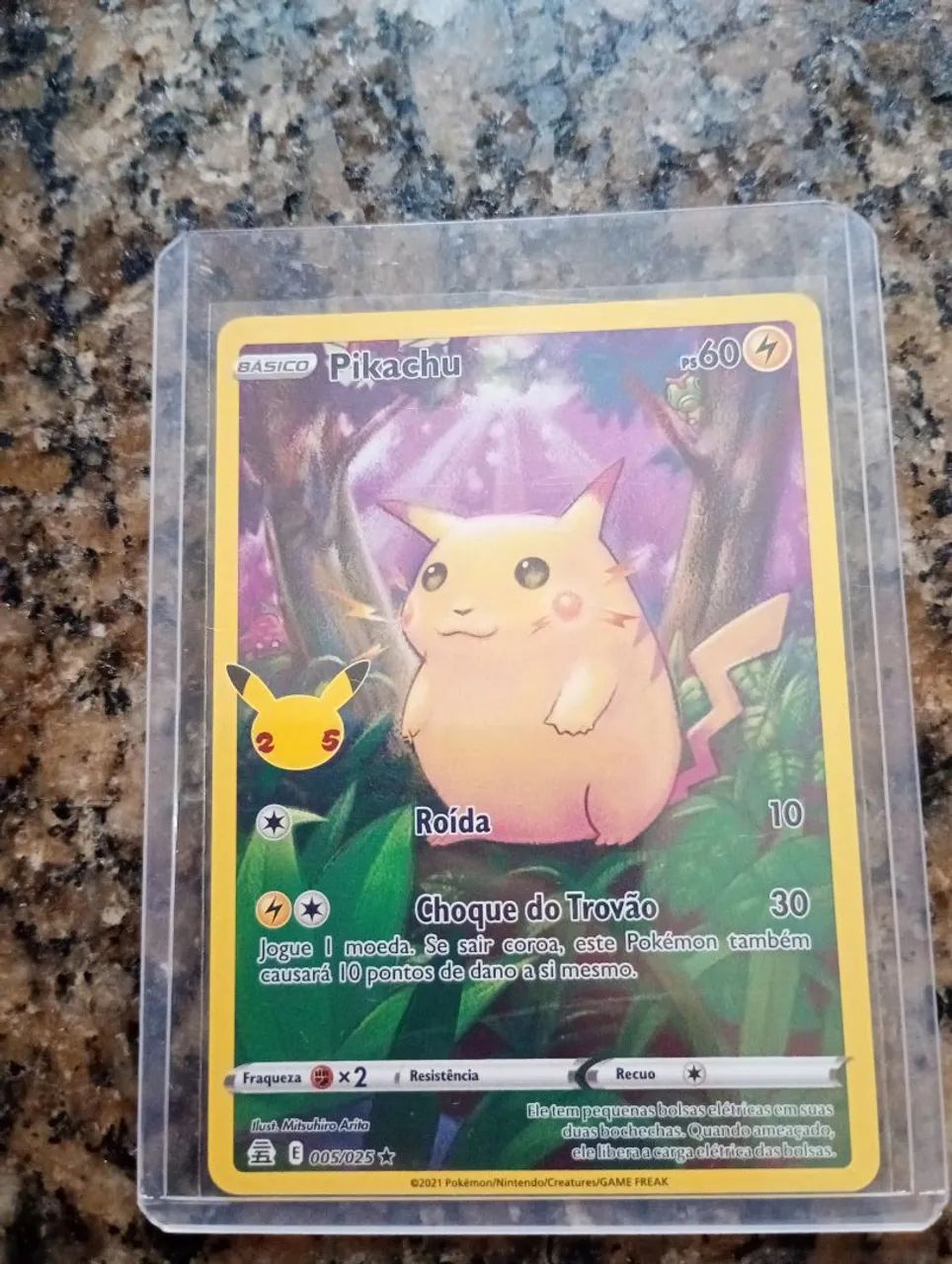 Pikachu da coleção de 25 anos 