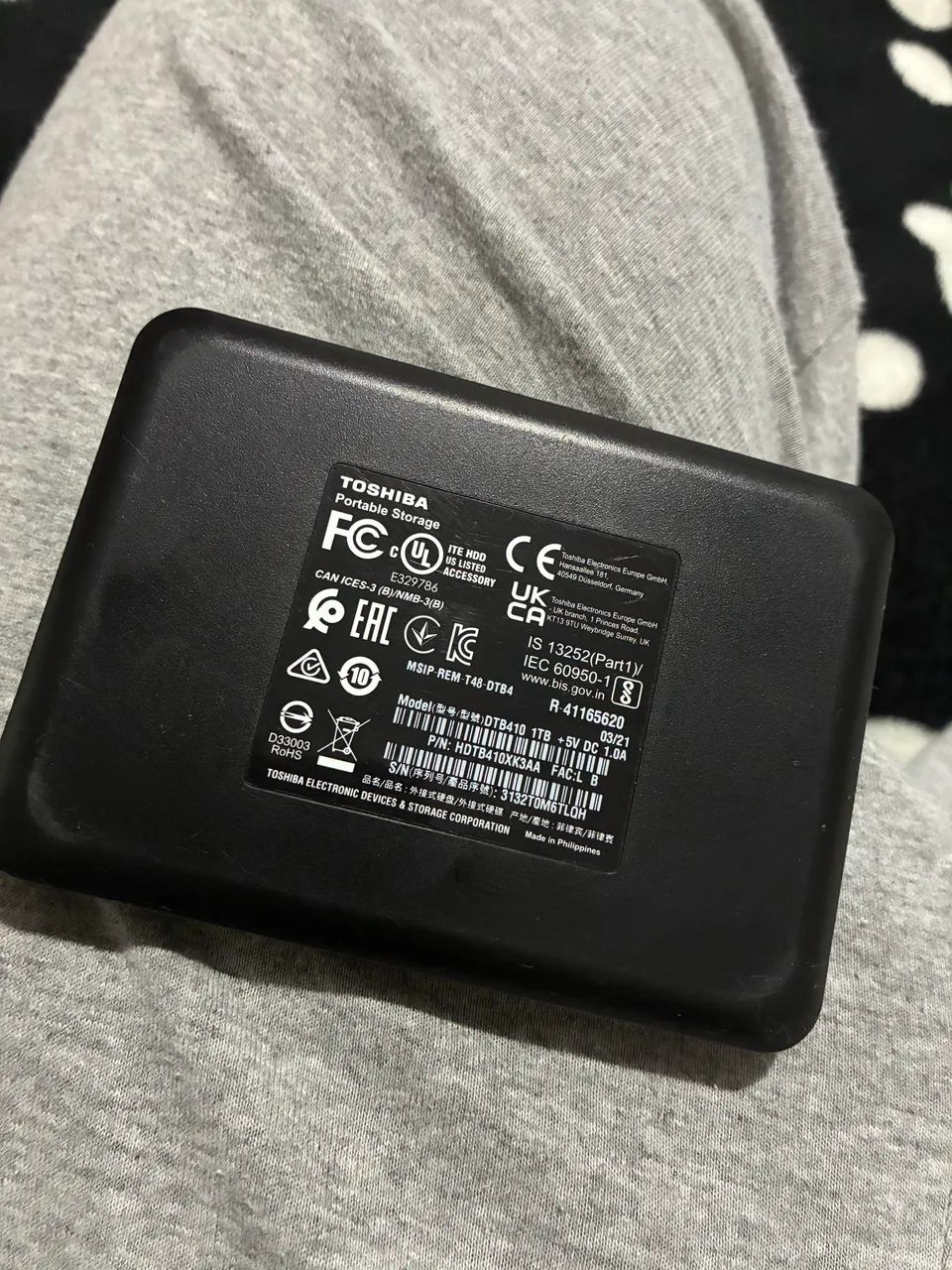 Hd externo Toshiba 1tb