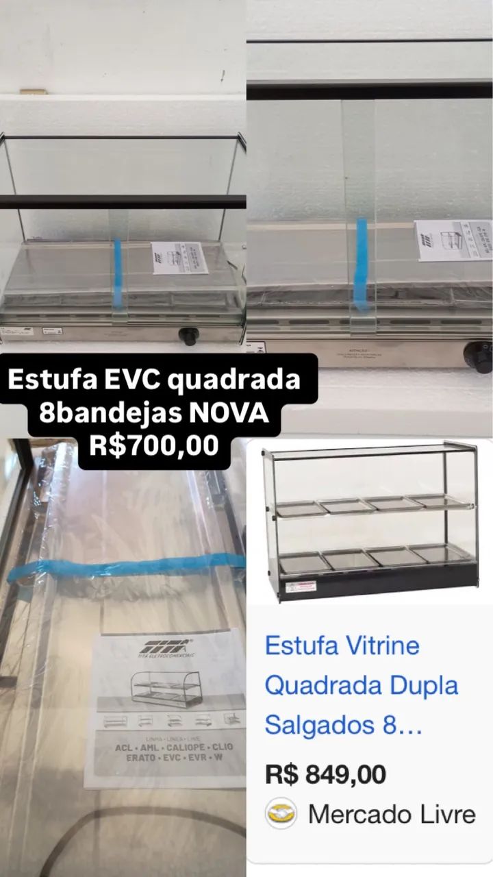 Estufa para salgados 