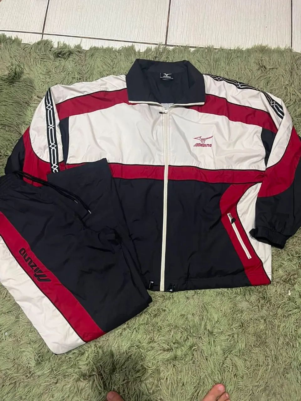 Agasalho Mizuno Vintage Completo Tamanho: GG  - Foto 2