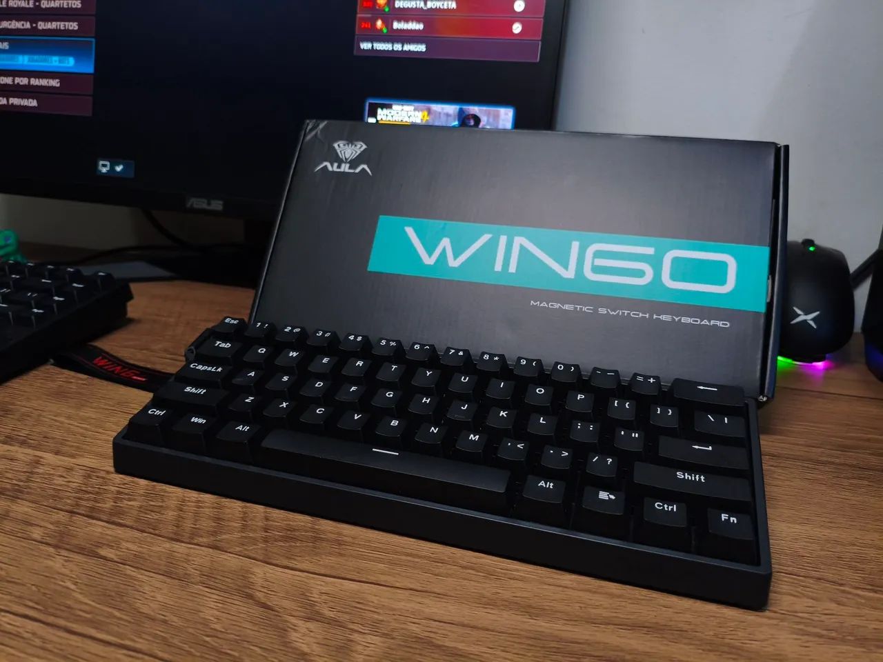 Teclado Magnético Gamer Aula Win60  - Foto 4