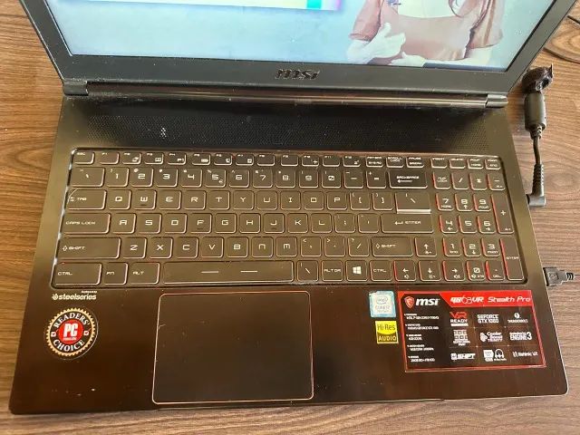 notebook gamer msi  model ms 16k2, intel 7ª geração - Foto 5