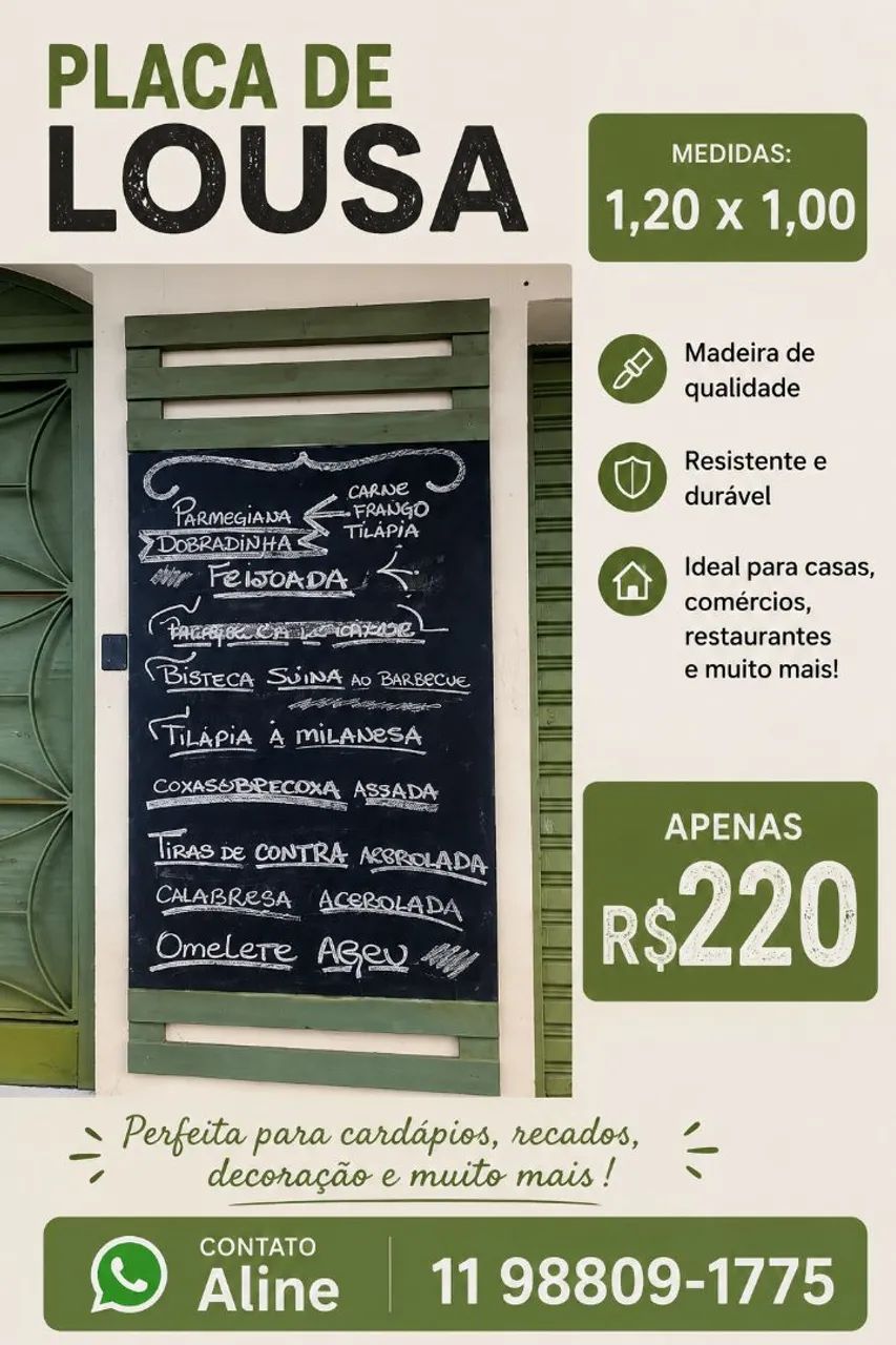 Placa lousa
