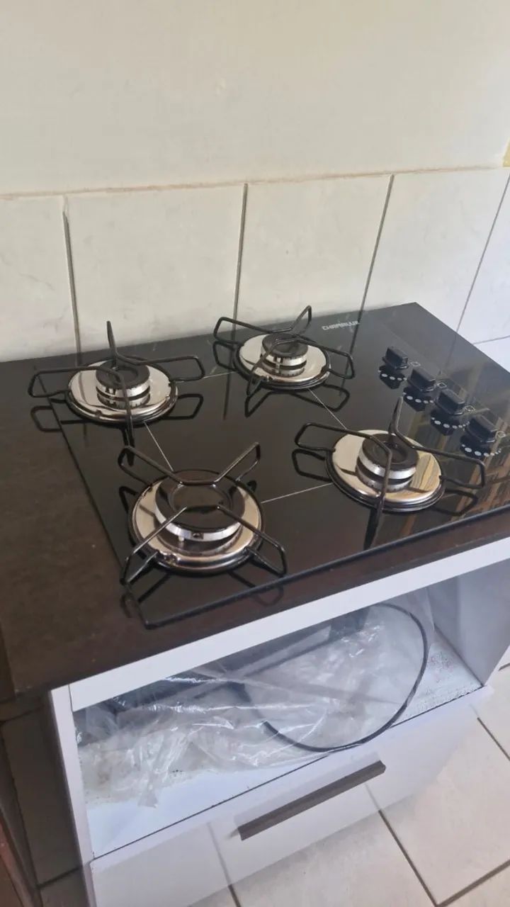 fogão cooktop com mesa de suporte - Foto 4