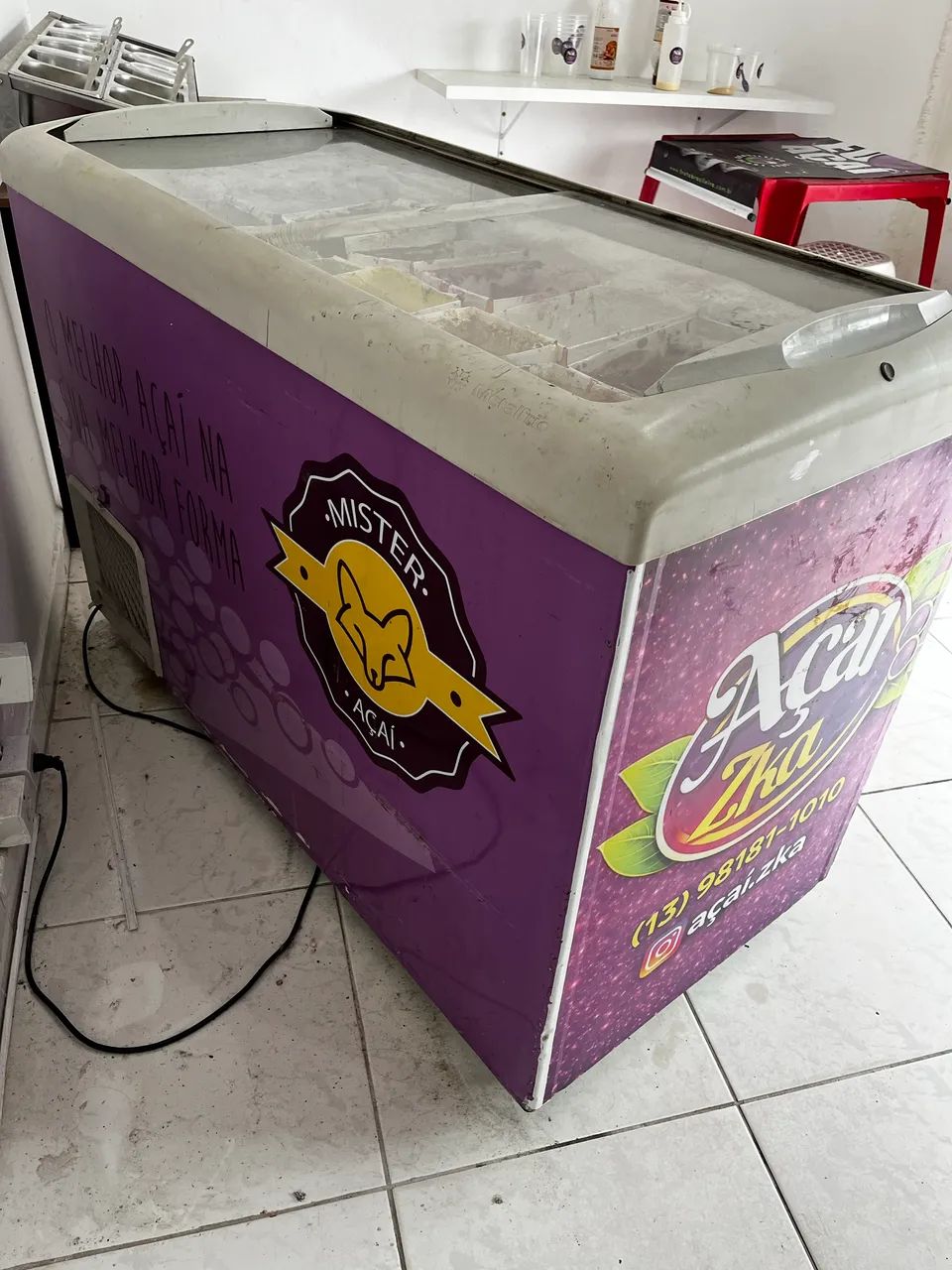 Freezer horizontal expositor 380 L - Geladeiras e Freezers - Santa