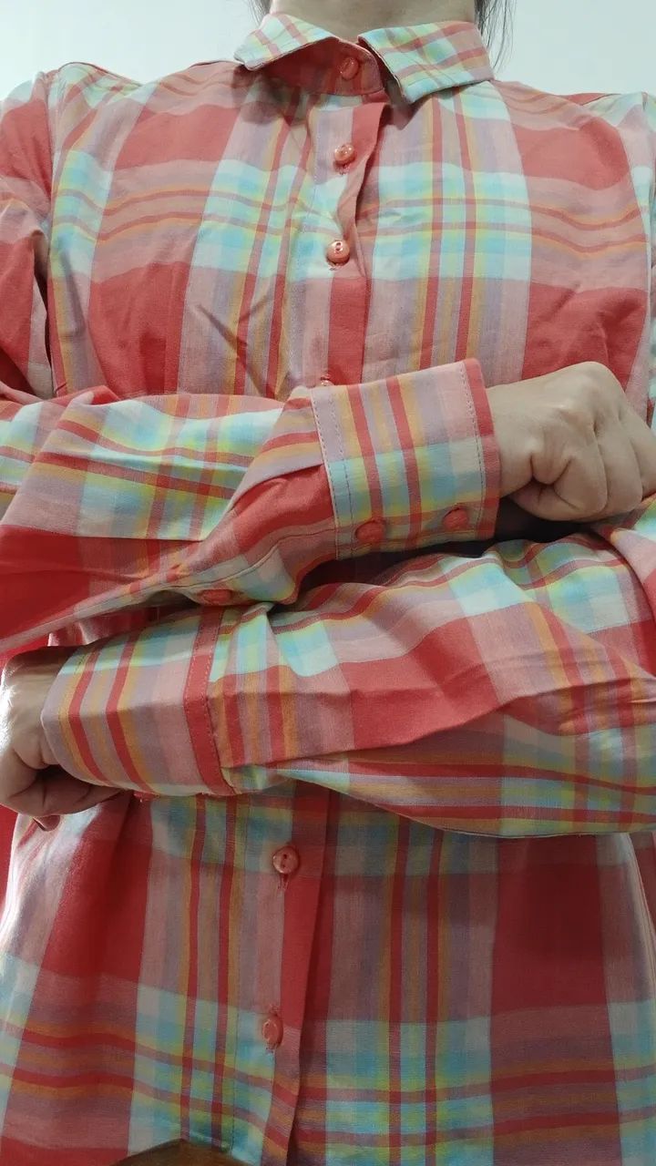 Camisa xadrez feminina  - Foto 2