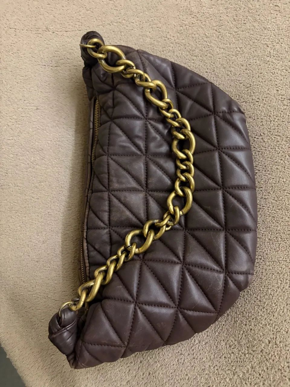 Bolsa de couro Zara 