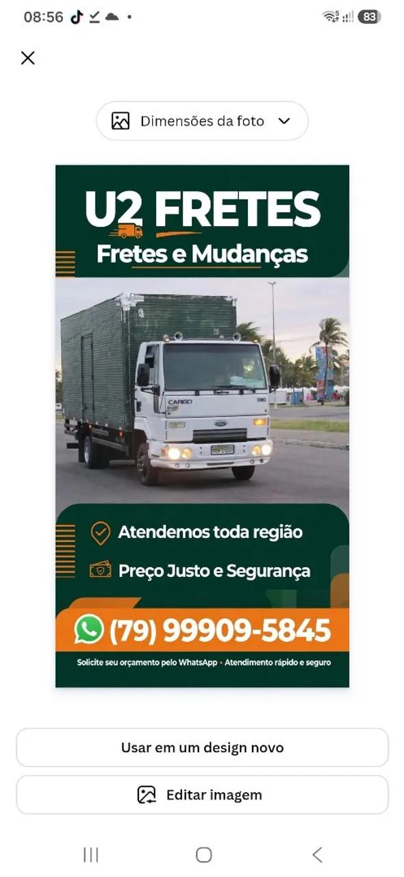 Frete e mudança 