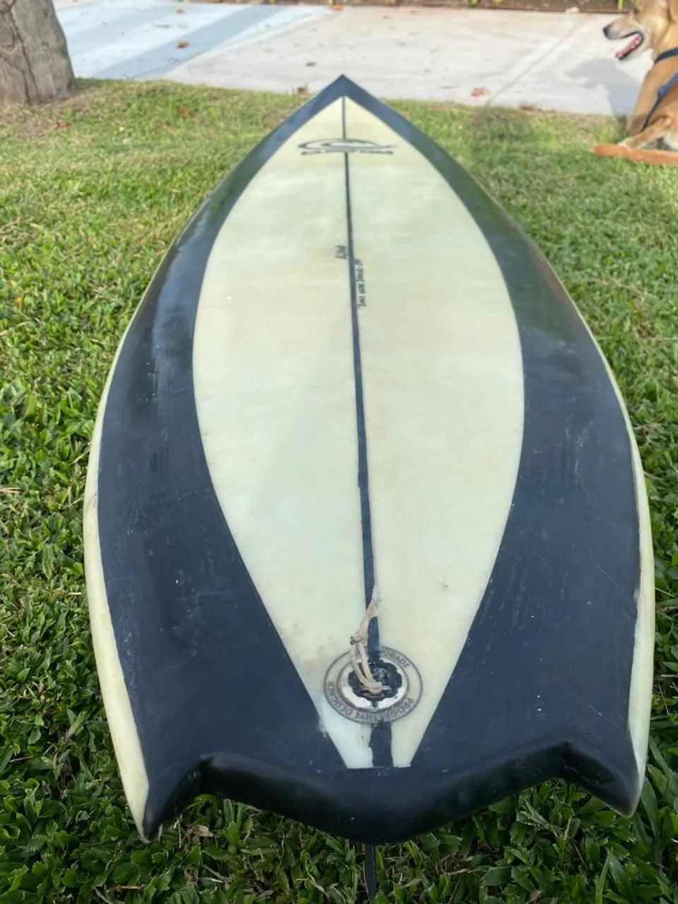 Prancha de surfe Custom 5?10?, usada, com quilhas. - Foto 4