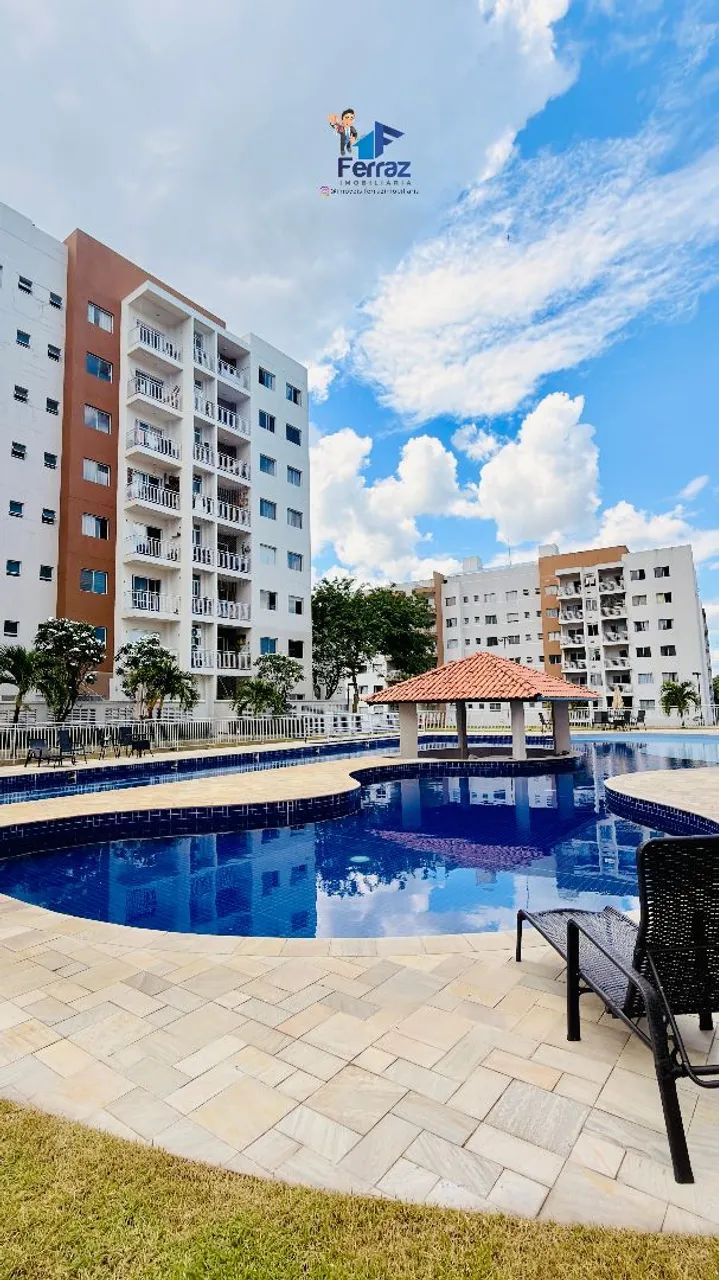 02 quartos 100% Mobiliado andar alto no Flex Parque 10